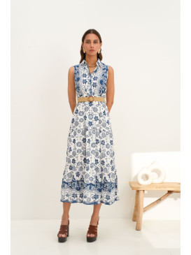 Robe longue imprimé fleurs...