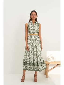 Robe longue imprimé fleurs...