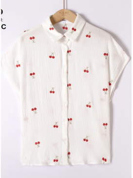 Chemise en gaze de coton...