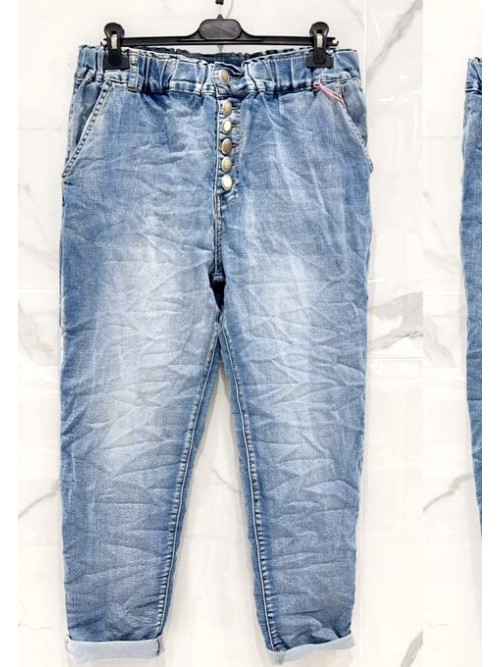 Jean XL slim souple et léger avec ceinture Mina Rosa