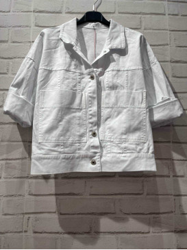 Veste courte en toile de...
