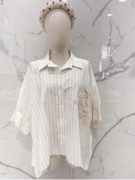 Chemise rayée oversized...