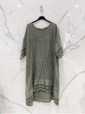 Robe oversized en lin et...