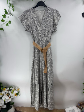 Robe longue imprimée...