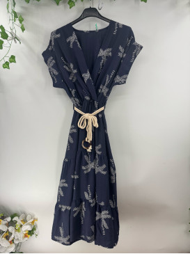 Robe midi imprimé palmiers...