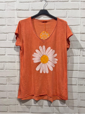 T-shirt imprimé marguerite...