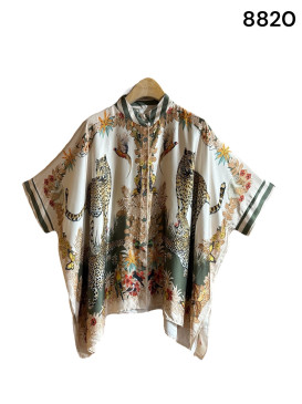 Chemise oversized imprimé...