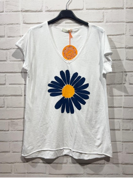 T-shirt imprimé marguerite...