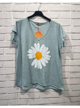 T-shirt imprimé marguerite...
