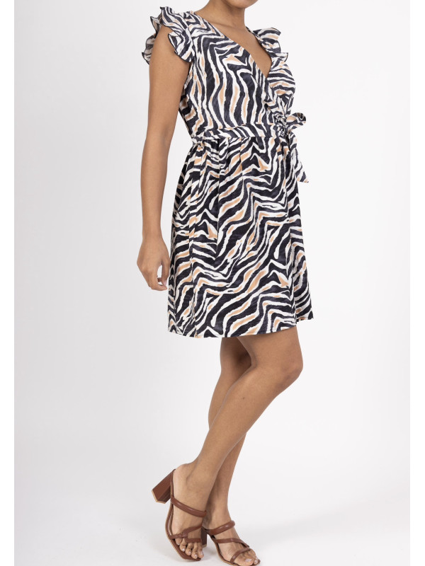 ROBE COURTE CACHE COEUR MANCHERON