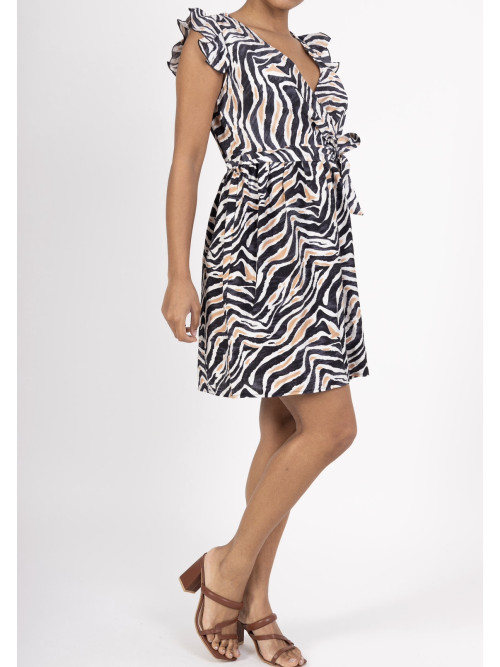ROBE COURTE CACHE COEUR MANCHERON
