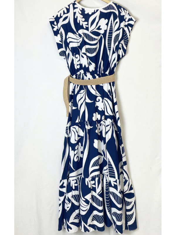 Robe décolleté cache-cœur longueur midi