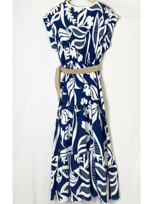 Robe décolleté cache-cœur longueur midi