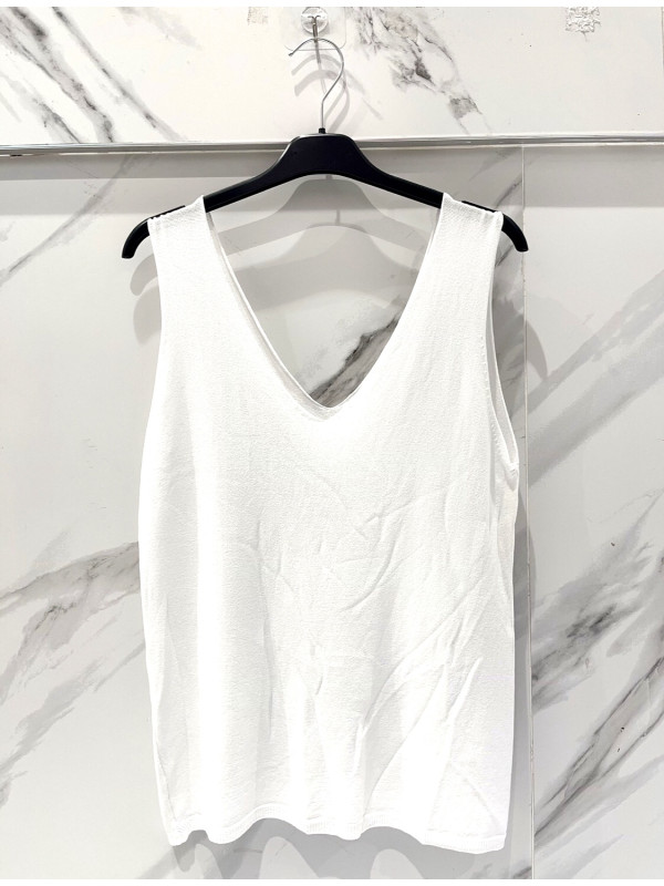 Debardeur fluide col et dos en v