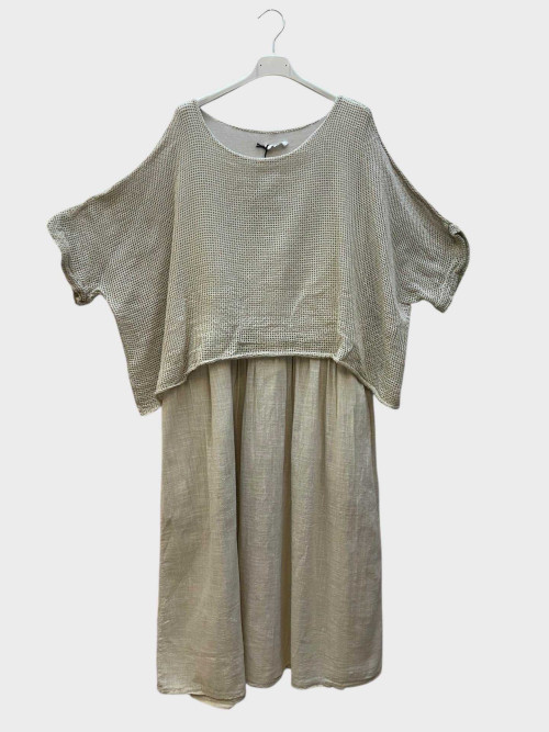Robe longue avec top ajouré