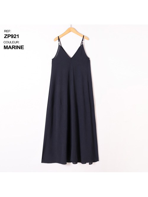 Robe longue fluide fines bretelles