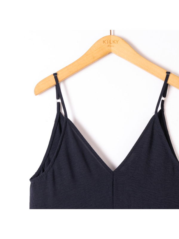 Robe longue fluide fines bretelles