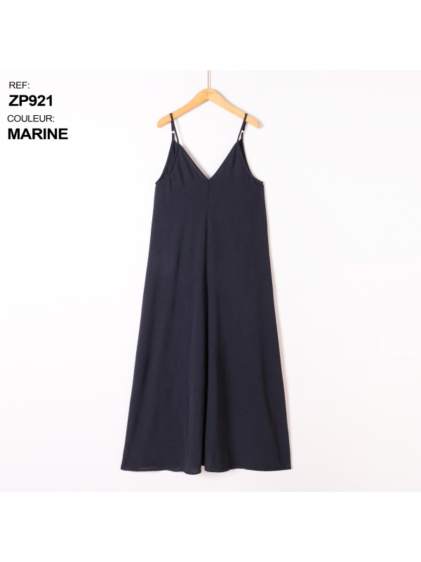 Robe longue fluide fines bretelles
