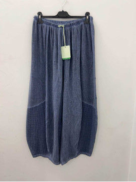 Pantalon large ajoure en...