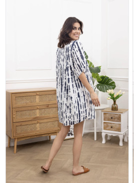Robe Tie & Die en gaze de...