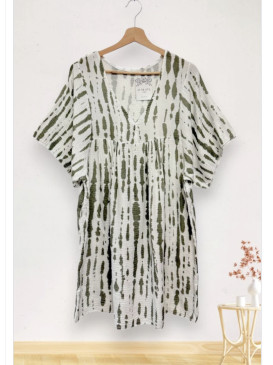 Robe Tie & Die en gaze de...