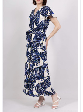 Robe longue imprimée avec...
