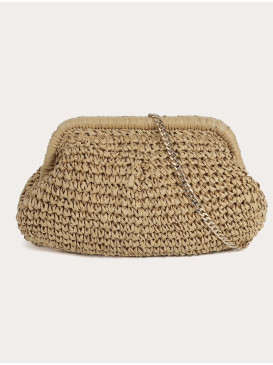 Sac bourse en paille et...