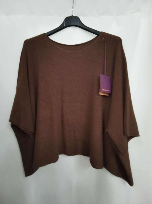 Pull crop manches larges sans laine