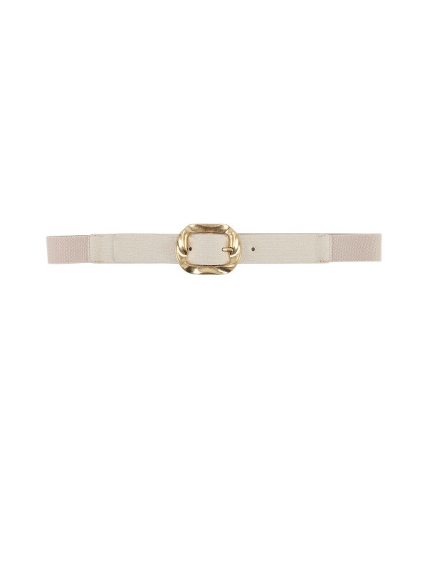 Ceinture élastique avec boucle dorée