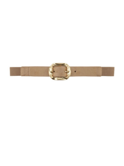 Ceinture élastique avec boucle dorée