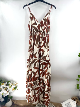 Robe longue imprimée...