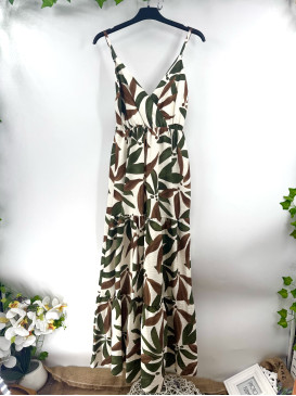 Robe longue imprimée...