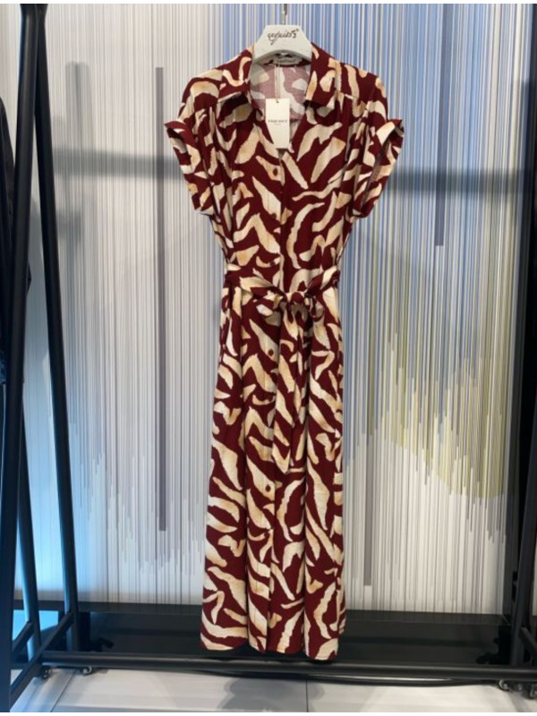 Robe chemise longue imprimée