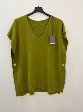 Pull oversized col V sans...