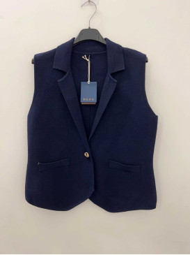 Gilet sans manches - Bleu...
