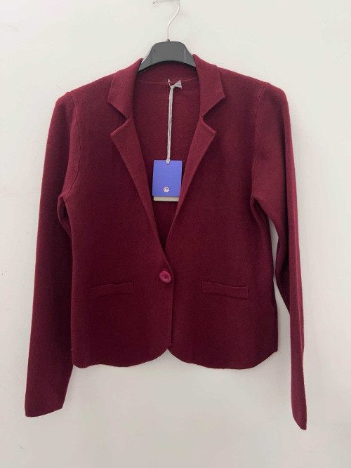 Gilet court avec col