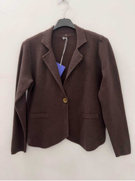 Gilet court avec col -...
