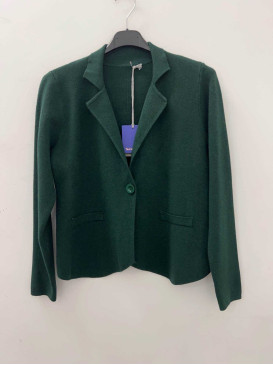 Gilet court avec col - Vert...