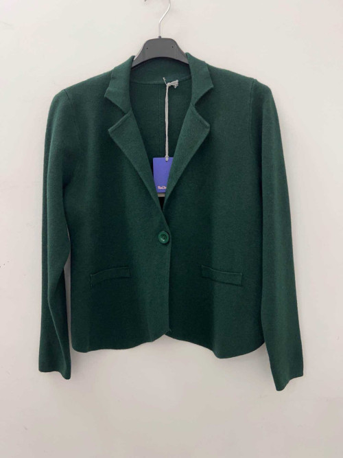 Gilet court avec col