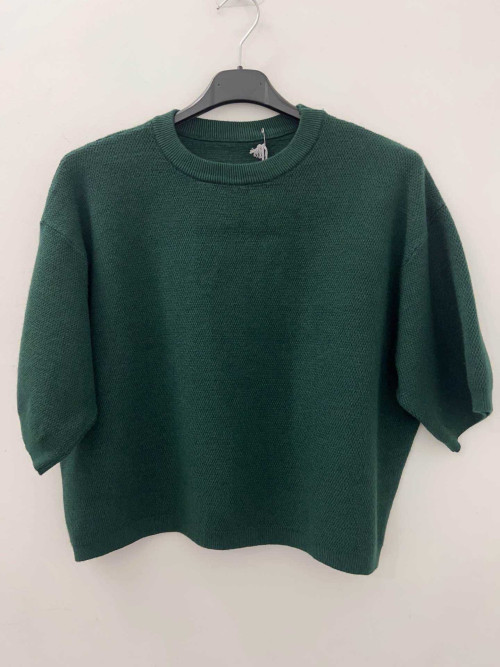 Pull court manches courtes col rond