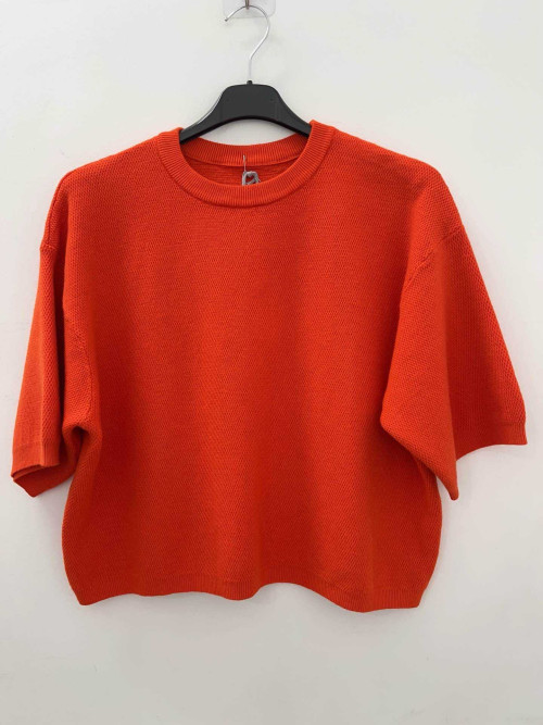Pull court manches courtes col rond