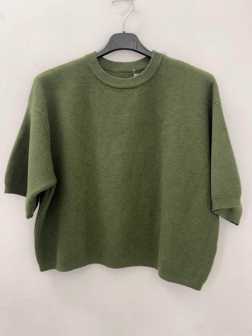 Pull court manches courtes col rond