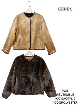 Veste courte réversible...