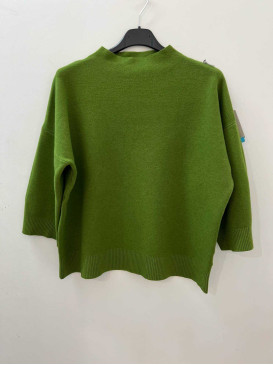 Pull crop col montant...