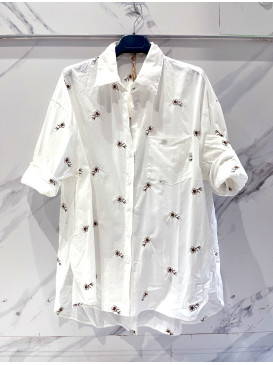 Chemise longue évasée...