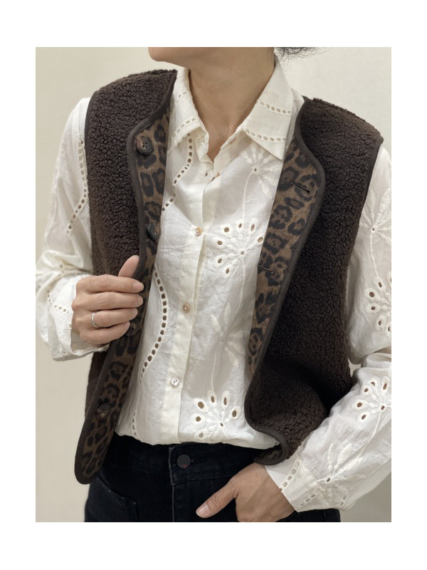 Gilet sans manche réversible