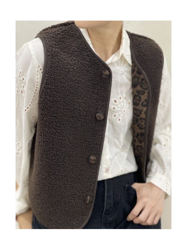 Gilet sans manche réversible