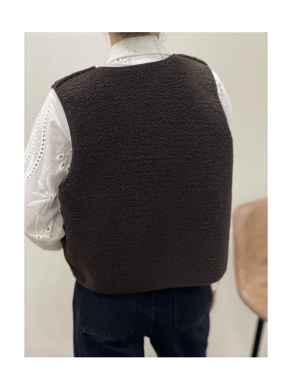 Gilet sans manche réversible