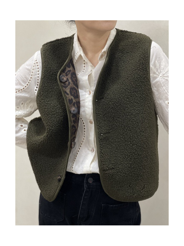 Gilet sans manche réversible