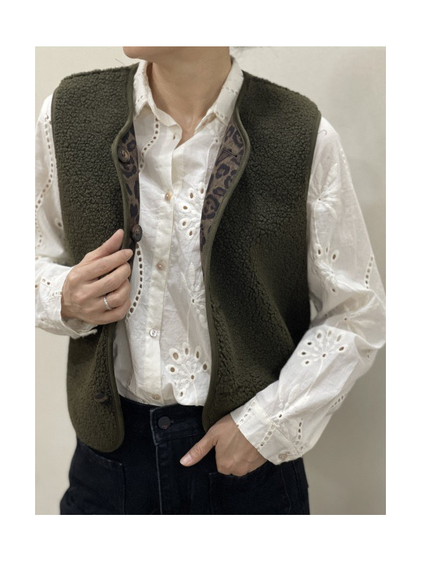Gilet sans manche réversible